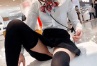 【靴試着】美人OLの開脚靴試着をローアングルからこっそり隠し撮り
