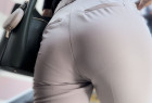 歩行記録0130「美脚OLのパンティーライン尻を観察」